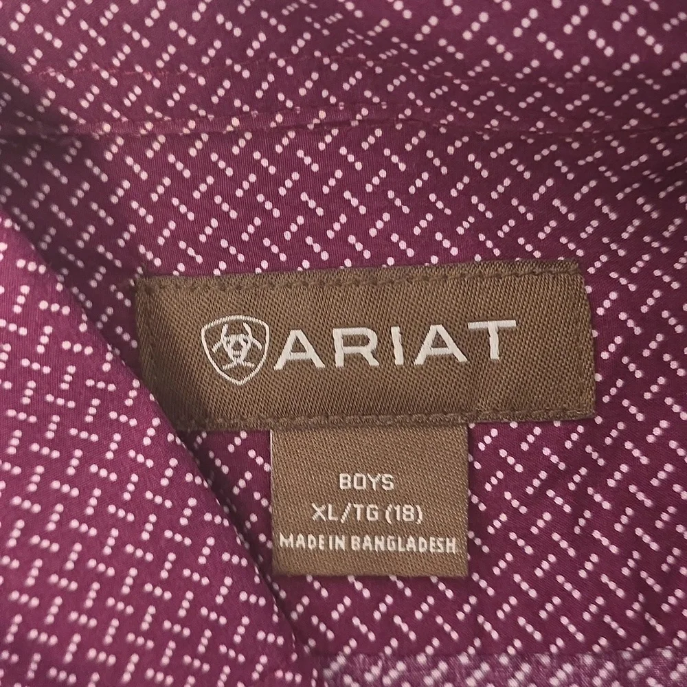 Ariat Boys Button-Down Shirt - Picture 2 of 5